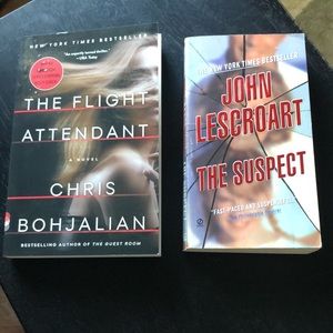 The Flight Attendant and The Suspect Books